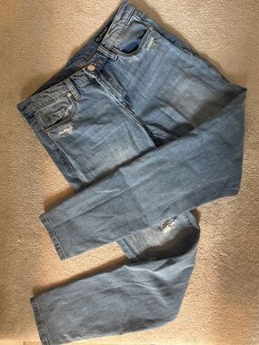 Blank NYC Mid Rise Distressed Skinny Jeans